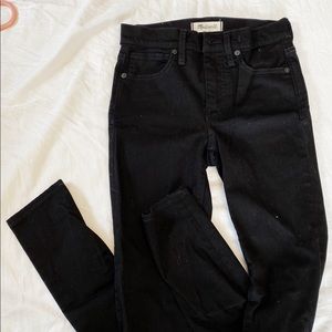 madewell high rise skinny jeans